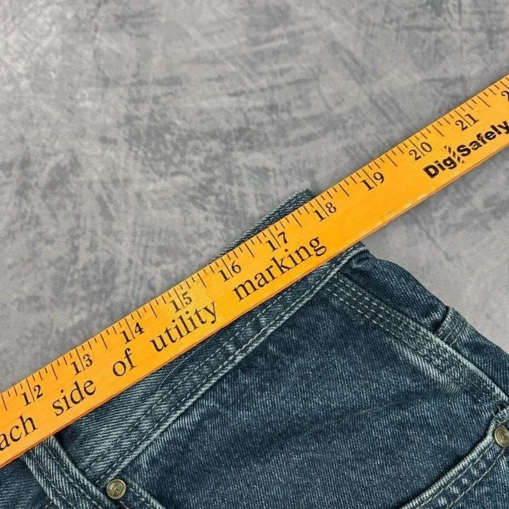 Jordan Craig Jeans 36x32 Mens Blue Wash Y2K Baggy Hip Hop - Picture 7 of 8